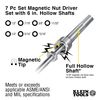 Klein Tools Nut Driver Set, Magnetic Nut Drivers, 6-Inch Shafts, 7-Piece 647M