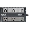 Tripp Lite UPS System, 350 VA, 6 Outlets, Desktop/Tower, Out: 115/120V AC , In:120V AC BC350