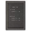 Quartet Magnetic Enclosed Letter Directory 36"x24", Black 2963LM