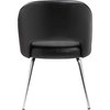 Boss BlackGuest Chair, 22 1/2"W24-1/2"L32"H, Fixed, FabricSeat B489C-BK
