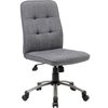 Boss Office Chair, Linen, Armless, Slate Grey B330PM-SG