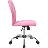 Boss PinkModern Office Chair, 26"L39"H, Armless, MicroFiberSeat, B220Series B220-PK