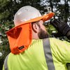 Chill-Its By Ergodyne Visor with Neck Shade, For Use With Hard Hats Orange 6660