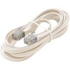 Steren Telephone Line Cord White, 7ft, 4C 304-007WH