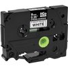 Brother Adhesive Label Tape Cartridge 0.35" x 26-1/4 ft., Black/White HGeS2215PK