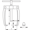 Gedore Fan Puller, 2-Arm Pattern, 70 x 70mm 1.18/01