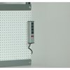 Stackbin White Peg Board, Full Width, 12"H 4-6PEG-24