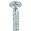 Zoro Select Self-Drilling Screw, #8 x 1 1/4 in, Zinc Plated Steel Flat Head Phillips Drive, 100 PK U31830.016.0125