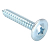 Zoro Select Sheet Metal Screw, #8 x 1 in, Zinc Plated Steel K-Lath Head Phillips Drive, 100 PK U26456.016.0100