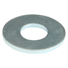 Zoro Select Flat Washer, For Screw Size 1/4" , Steel Zinc Plated Finish, 100 PK U38400.025.0004