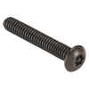 Tamper-Pruf Screws #8-32 x 1 in Torx Button Tamper Resistant Screw, Steel, Black Oxide Finish, 25 PK 81080