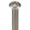 Tamper-Pruf Screws #10-32 x 1 in Torx Button Tamper Resistant Screw, 18-8 Stainless Steel, Plain Finish, 25 PK 91200