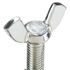 Zoro Select Thumb Screw, 3/8"-16 Thread Size, Wing, Zinc Plated Iron, 0.65 to 0.79 in Head Ht, 1 1/2 in Lg WSI03701500-001P