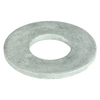 Zoro Select Flat Washer, For Screw Size 3/8" , Steel Hot Dipped Galvanized Finish, 100 PK U38157.037.0001