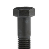 Zoro Select Grade 8, 9/16"-12 Hex Head Cap Screw, Black Oxide Steel, 2-1/2 in L, 10 PK N04100.056.0250