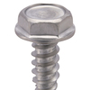 Zoro Select Self-Drilling Screw, #10 x 3/4 in, Plain 410 Stainless Steel Hex Head External Hex Drive, 100 PK U31860.019.0075