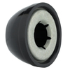 Zoro Select Cap Nut, 1/2", Steel, Zinc Plated, 0.645 in H, 10 PK 138263000