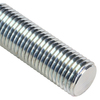 Zoro Select Fully Threaded Rod, 1-1/4"-7, 6 ft, Steel, Grade A, Zinc Plated Finish U20300.125.7200