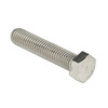 Zoro Select Not Graded, 5/8"-11 Hex Head Cap Screw, Plain Stainless Steel, 3 in L, 5 PK U51010.062.0300