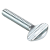 Zoro Select Thumb Screw, 1/4"-20 Thread Size, Spade, Zinc Plated Steel, 0.48 to 0.52 in Head Ht, 1 1/4 in Lg TSI0250125P0-025P
