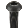 Zoro Select M8-1.25 Socket Head Cap Screw, Black Oxide Steel, 25 mm Length, 100 PK M07150.080.0025