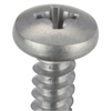 Zoro Select Self-Drilling Screw, #10 x 3/4 in, Plain 410 Stainless Steel Pan Head Phillips Drive, 100 PK U31870.019.0075