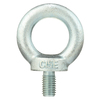 Zoro Select Machinery Eye Bolt With Shoulder, M12-1.75, 20.5 mm Shank, 30 mm ID, Steel, Zinc Plated, 2 PK RB580120-002P2