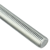 Zoro Select Fully Threaded Rod, 1-1/8"-7, 12 ft, Steel, Grade A, Zinc Plated Finish U20300.112.9999