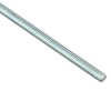 Zoro Select Fully Threaded Rod, 1/4"-20, 12 in, Steel, Grade 2, Zinc Plated Finish 3509
