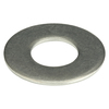 Zoro Select Flat Washer, For Screw Size 1/2" , Stainless Steel Plain Finish, 25 PK U51410.050.0005