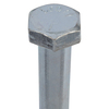 Zoro Select Grade 5, 3/8"-16 Hex Head Cap Screw, Zinc Plated Steel, 4 in L, 10 PK U01200.037.0400