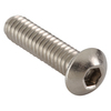 Zoro Select 1/4"-20 Socket Head Cap Screw, Plain 18-8 Stainless Steel, 1 in Length, 100 PK U51030.025.0100