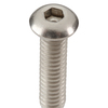 Zoro Select 1/4"-20 Socket Head Cap Screw, Plain 18-8 Stainless Steel, 1 in Length, 100 PK U51030.025.0100