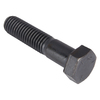 Zoro Select Grade 5, 1/2"-13 Hex Head Cap Screw, Black Oxide Steel, 2-1/4 in L, 10 PK U01000.050.0225