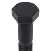 Zoro Select Grade 5, 1/2"-13 Hex Head Cap Screw, Black Oxide Steel, 2-1/2 in L, 10 PK U01000.050.0250