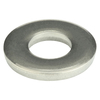 Zoro Select Flat Washer, Fits Bolt Size 3/8" , Stainless Steel Plain Finish, 50 PK U51410.037.0004