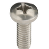 Zoro Select 1/4"-20 x 3/4 in Phillips Pan Machine Screw, Plain 18-8 Stainless Steel, 50 PK U51122.025.0075