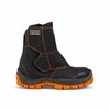 Gaston Mille Welders Leather Work Boot, Flame Resistant, Black/Orange, Men's Size 8 AONO3-8