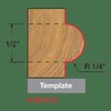 Freud Radius Half Round Bit with Bearing, 1/4 82-510