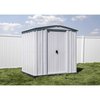 Arrow Storage Products 6x5 Classic Steel Storage Shed, Flute Grey CLG65FG