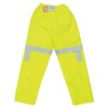 Mcr Safety Hi-Vis Rain Pants, Hi-Vis Yellow/Green, 4XL 500RPWX4