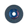 Pferd 4-1/2" x 7/8" A.H. POLIFAN® Flap Disc - Z SGP CURVE STEELOX, Zirconia, 40 Grit, Large Radius 67339