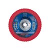 Pferd 5" x 5/8-11 Thd. POLIFAN® Flap Disc - CO SGP CURVE STEELOX, Ceramic oxide, 60 Grit, Medium Radius 67217