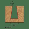 Freud Dovetail Bit, 1/2" dia. 22-122