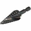 Klein Tools Step Drill Bit, Flute, 1/4 to 3/4-Inch QRST03