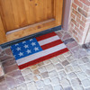 Rubber-Cal "Stars and Stripes" - Patriotic Coir Doormats - 18" x 30" 10-102-028