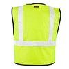 Kishigo Hi-Vis Vest, Hook-Loop, Class 2, Lime, L-XL 1571-L-XL