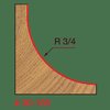 Freud Radius Cove Bit, 3/4 30-108