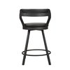 Homelegance Appert Counter Height Chair, Black 5566-24BK