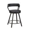 Homelegance Appert Counter Height Chair, Black 5566-24BK